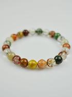 Bracelet en Pierre Naturelle de Lodolite Multicolore