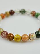 Bracelet en Pierre Naturelle de Lodolite Multicolore