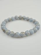 Bracelet en Pierre Naturelle d'Angelite - 8mm