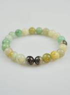 Bracelet en Pierre Naturelle d'Amazonite Multicolore - 6mm