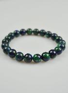 Bracelet en Pierre Naturelle d'Azurite & Malachite