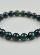 Bracelet en Pierre Naturelle d'Azurite & Malachite