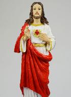 Grande Statue Sacré Coeur de Jésus - 60cm
