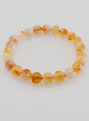 Bracelet en Pierre Naturelle de Citrine Chauffée