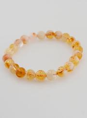 Bracelet en Pierre Naturelle de Citrine Chauffée