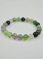 Bracelet en Pierre Naturelle de Fluorite Multicolore