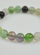 Bracelet en Pierre Naturelle de Fluorite Multicolore