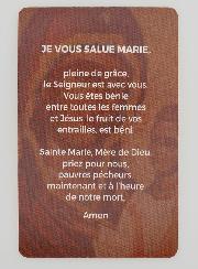 Carte de Prière Je vous salue Marie