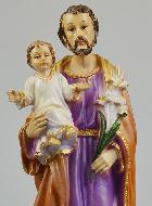 Statue de Saint Joseph à l'Enfant Jésus - 30cm