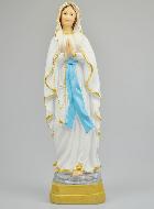 Statue de Notre Dame de Lourdes Peinte Main - 30cm