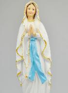 Statue de Notre Dame de Lourdes Peinte Main - 30cm
