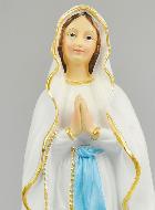 Statue de Notre Dame de Lourdes Peinte Main - 30cm