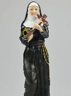 Statue de Sainte Rita Peinte Main - 20cm