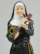 Statue de Sainte Rita Peinte Main - 20cm