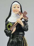 Statue de Sainte Rita Peinte Main - 30cm