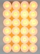 Veilleuses Blanches LED à Pile - Lot de 4