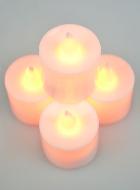 Veilleuses Blanches LED à Pile - Lot de 4