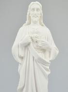 Statue du Sacré Coeur de Jésus en Albâtre - 32cm