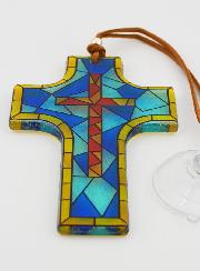 Croix en Verre - Vitrail Croix
