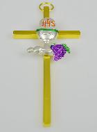 Pendentif Croix d'Aube de Communion - 15cm