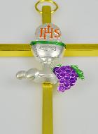 Pendentif Croix d'Aube de Communion - 15cm