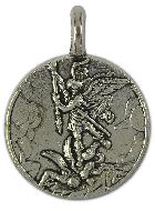 Médaille de Saint Michel Archange Argentée - 18mm