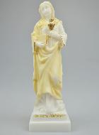 Statue Sainte Marie-Madeleine en Albâtre & Fil d'Or - 20cm