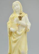 Statue Sainte Marie-Madeleine en Albâtre & Fil d'Or - 20cm
