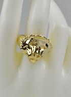 Bague Lion de Juda - Plaqué Or 18k - Taille 64