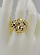 Bague Lion de Juda - Plaqué Or 18k - Taille 62