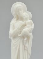 Statue Notre Dame de la Famille en Albâtre - 17cm