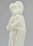Statue Notre Dame de la Famille en Albâtre - 17cm