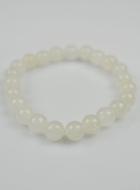 Bracelet en Pierre Naturelle de Jade Blanc