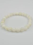 Bracelet en Pierre Naturelle de Lune Blanche