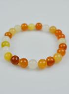 Bracelet en Pierre Naturelle de Jade Multicolor