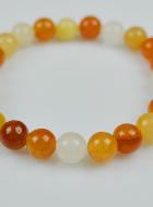 Bracelet en Pierre Naturelle de Jade Multicolor