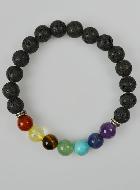 Bracelet en Pierre Naturelle de Lave