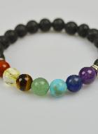 Bracelet en Pierre Naturelle de Lave