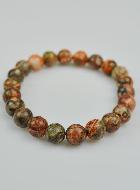 Bracelet en Pierre Naturelle de Jaspe Léopard