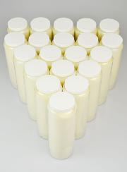 Carton 20 Bougies de Neuvaine Blanche