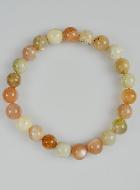 Bracelet en Pierre Naturelle de Pierre Lune Multicolor