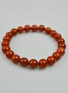 Bracelet en Pierre Naturelle de Jaspe Rouge - Perles A