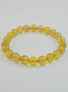 Bracelet en Pierre Naturelle de Fluorite Jaune Perles AAA