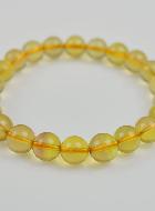 Bracelet en Pierre Naturelle de Fluorite Jaune Perles AAA
