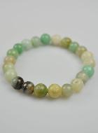 Bracelet en Pierre Naturelle d'Amazonite Multicolore - 8mm