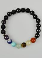 Bracelet en Pierre Naturelle d'Onyx - 7 dons du Saint Esprit