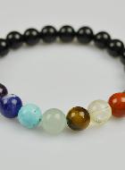 Bracelet en Pierre Naturelle d'Onyx - 7 dons du Saint Esprit