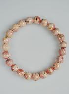 Bracelet en Pierre Naturelle de Rhodochrosite d'Argentine