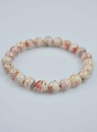 Bracelet en Pierre Naturelle de Rhodochrosite d'Argentine