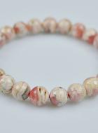 Bracelet en Pierre Naturelle de Rhodochrosite d'Argentine